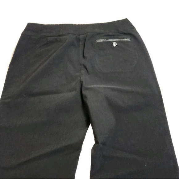 Jamie Sadock Womens Golf Pants Size 14 Black Stretch Tennis Golf Zip Pockets - Picture 7 of 16